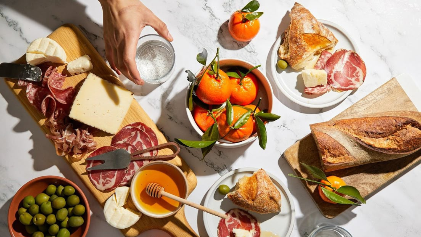 People enjoying a meal together